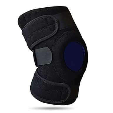 Rodillera Menisco y Ligamento Ajustable para Mujer y Hombre. Rodillera Rodilla de Neopreno que se Ajusta con Cintas para Aliviar la Tendinitis Rotuliana y la Artrosis.