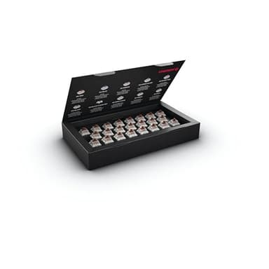 CHERRY MX RGB BROWN Switch Kit, 23 interruptores mecánicos para teclado DIY, Hot Swap o Gaming, switch táctil sin clic, preciso, robusto y perceptible