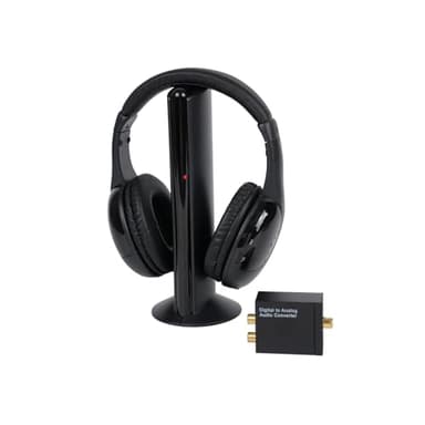 Queemie Auriculares Inalámbricos para TV con Radio FM, Monitor, Decodificador Digital, Sobre La Oreja, Compatibles con PC