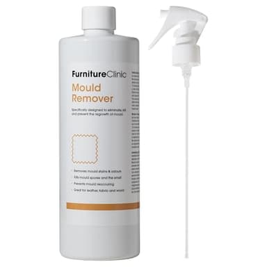 Spray quitamoho Furniture Clinic - Elimina el moho y las esporas con el contacto y evita su reaparición – Elimina las manchas difíciles de moho en textiles, cuero y madera – Seguro – 500 ml
