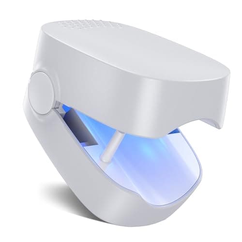 Dispositivo de Limpieza de Hongos en Uñas, Berrlly Dispositivo de Láser de Hongos Uñas 460nm Luz Azul Altamente Efectiva para Hongos en Las Uñas, Fácil de Usar en Casa, Personas Mayores(Blanco)