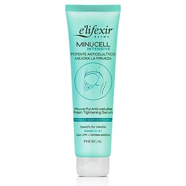 Elifexir Minucell Intensive | Sérum Anticelulítico Ultra Potente | Crema Drenante y Reafirmante | Combate Celulitis Resistente de Grado II y III | Reduce Piel de Naranja | Rápida Absorción | 150 ml