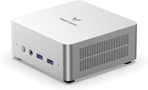 MINISFORUM UN1290 Mini PC, Core i9-12900HK 14 Núcleos/20 Hilos CPU hasta 5.0 GHz, 32 GB DDR4/1 TB SSD Mini Computadora de Escritorio, Conexión HDMI/USB-C/DP, RJ45 2.5, USB 3.2×2