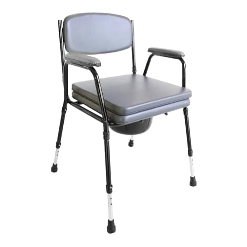 PEPE - Silla WC Acolchada con Inodoro Portátil, Ajustable, Orinal Adulto con Agujero, Personas Mayores