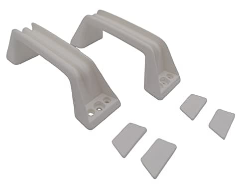 CR-MOESANCO® Juego 2 Asas maniobra blanca ZADI para caravana o remolque (blanco)