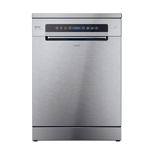 Candy Rapidò CF 3C7F0X, Lavavajillas 60 CM, 13 Servicios, Digital, WIFI, 8 Programas, Motor Inverter, Inicio Diferido 1-23H, Indicador Sal y Abrillantador, Maxi - Ladle, 47DB, Inox