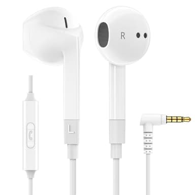 Ludos FEROX Auriculares In Ear con Cable y Microfono, 5 Años de Garantía, Auricular con Jack, Cascos Musica con Graves Potentes, para iPhone, iPad, Samsung, Xiaomi, Huawei, Gaming