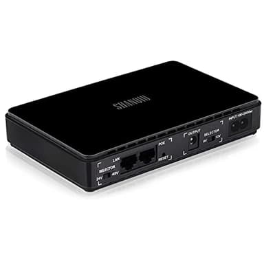 Mini UPS Inversor de alimentación ininterrumpida para WiFi, Router, módem, cámara con batería incorporada 10000mAH Entrada 100~240 V CA Salida 5 V USB 9 V/12 V DC 24 V/48 V Gigabit PoE (1000 mbps)
