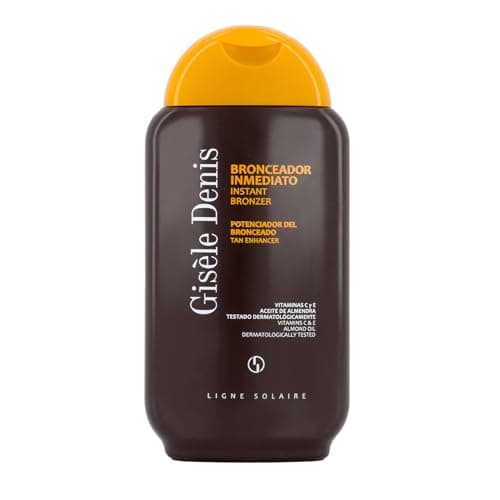 GISÈLE DENIS - Bronceador Inmediato 200 ml, Bronceador en Crema, Acelerador del Bronceado, Bronceador Solar con Extracto de Zanahoria, Intensificador y Potenciador, Bronceador Corporal