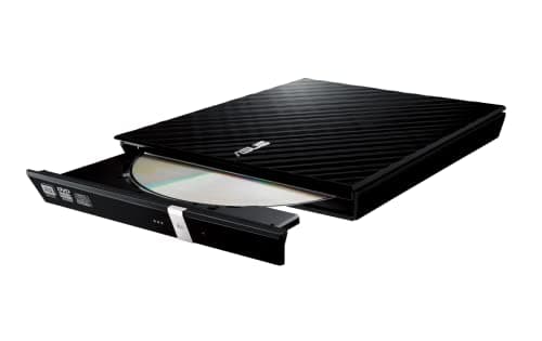 ASUS SDRW-08D2S-U LITE - Grabadora externa USB 2.0 de DVD 8X, compatible con PC, Mac y M-DISC, encriptación de disco, almacenamiento web ilimitado (12 meses), NERO Backitup, E-Green, E-Media