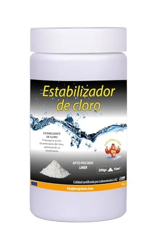 Estabilizador de Cloro 1 kg - Retrasa destrucción del Cloro, Compatible con Todo Tipo Piscinas - Diasa Industrial
