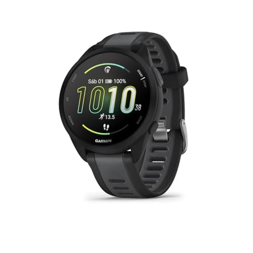 Garmin Forerunner 165 Reloj Inteligente para Correr con GPS, Pantalla Táctil AMOLED, Métricas Optimizadas, Planes de Entrenamiento, Garmin Pay, Autonomía de 11 Días, Negro