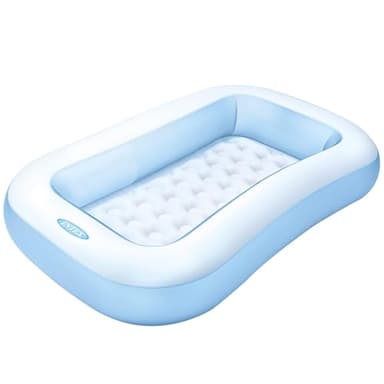 Intex 57403 - Piscina Hinchable Rectangular 166x100x25 cm, Color Azul