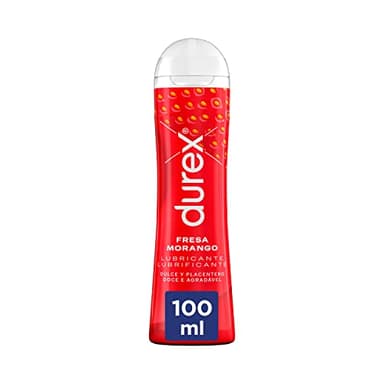 Durex Lubricante Fresa, Dulce y Placentero, 100 ml
