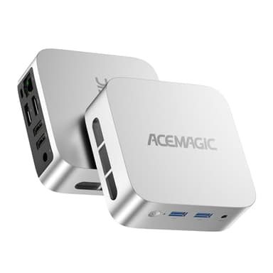 ACEMAGICIAN V1 Mini PC, Ιntel Alder Lake-N97(hasta 3,6 GHz), 16GB DDR4 256GB M.2 2280 SSD, Mini Ordenador De Sobremesa Doble Ethernet,4K UHD,para Negocios Oficina en Casa