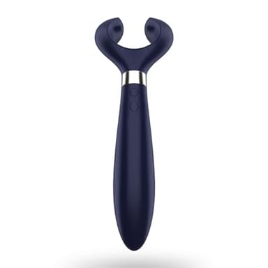 Satisfyer Endless Fun Vibrador para parejas 33 usos posibles con 100 funciones de vibración | Fuerte y silencioso para mujer y hombre | Utilizable como consolador y para estimulación del clítoris.