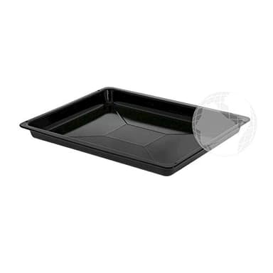 Bandeja esmaltada negra (original Beko) para horno, Dimensiones (462 x 373 x 40 mm) código del recambio: 219440101