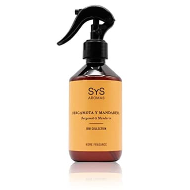 Ambientador Pulverizador Bergamota y Mandarina 300ml SYS Aromas. Spray Perfumador Hogar. Ambientadores Hogar. Aroma Duradero.