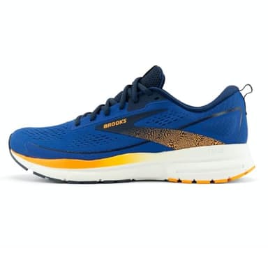 BROOKS Trace 3, Sneaker Hombre, Blue/Peacoat/Orange, 44.5 EU