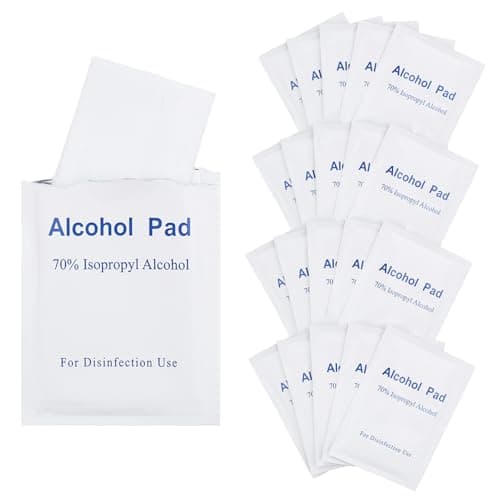 20 uds en Sobres individuales Alcohol Prep Pads,Desinfectantes 75% alcohol,Desinfección y Limpieza para el hogar y los viajes para Limpieza higiénica de Microfibra Toallitas de Lentes
