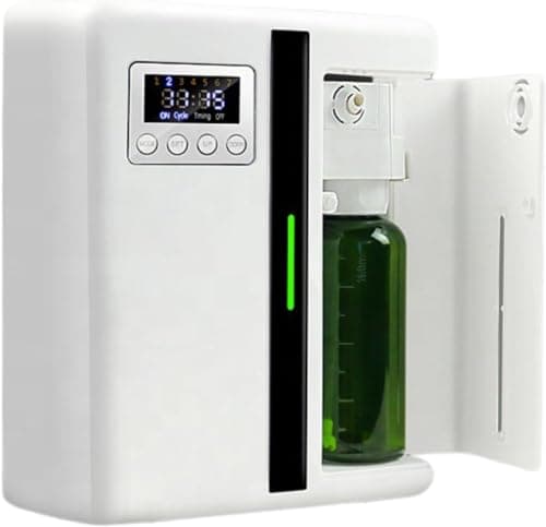 Difusor Eléctrico de Aceites Esenciales. Difusor Profesional de Fragancias. Ambientador Marketing Olfativo Aromaterapia para Hogar y Tienda. Apto para Superficies Desde 50 hasta 300m².