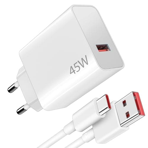 45W Cargador USB y Cable USB C para XiaoMi Redmi Note 14 Pro 5G Poco X7, Turbo Carga Rápida Adaptador Cargador y Tipo C Cable 1Metro para Xiaomi Pad 6 Pad Pro 5G Redmi Note 13 Poco Pad M6 Mi 10T Lite