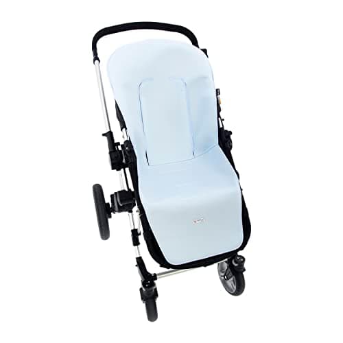 Funda de Verano para Silla Paseo Universal Rosy Fuentes- Colchoneta para Carrito Bebé- Transpirable-Compatible con Bugaboo, Jane, Concord, Baby Jogger, Bebecar…-Azul Celeste