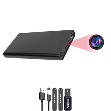 STWTVT Cámara de Seguridad sin Wi-Fi de 1080P, Mini Cámara Espiía Oculta y Grabación, batería de 10000 mAh, Cámara Espiía con Visión Nocturna y Función de detección de Movimiento.