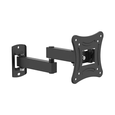 GRIFEMA GB1009-1 Soporte TV Pared para 10-27" Giratorio Inclinable y Extensible, Universal Soporte Monitor Pared, Carga Hasta 15kg, VESA 75x75mm/100x100mm, Pequeña