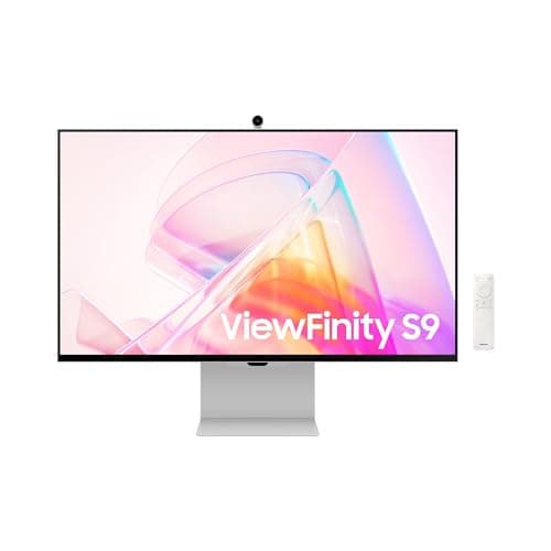 SAMSUNG LS27C902PAUXEN - Monitor ViewFinity S9 S90PC 27” con resolución 5K, Pantalla Mate, calibración Inteligente, Thunderbolt 4 y Puerto DP, cámara 4K Slimfit, Plateado.