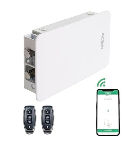 ARREGUI KAMO CI20BRC Cerradura de Seguridad Invisible para Puerta Control con Smartphone y Mando | Antirrobo | Anti Okupas | Cerradura Electrónica para Puerta con Bluetooth | Cerrojo Interior | Blanco
