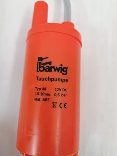 CR-MOESANCO® Bomba de agua BARWING sumergible de 12V, 600L/H bombas de alto flujo para autocaravanas estanque acuario Fuentes, de mesa Jardines de agua de estanque, bomba de sistemas hidropónicos