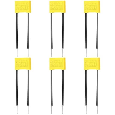 LbsAMP 6 Piezas Condensadores de Seguridad 0,33µF 275V X2 Condensador Polipropileno Condensadores de Supresión LED Quitar el Parpadeo Condensador para Lámparas Intermitentes Iluminación LED
