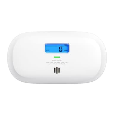 X-Sense Detector de Monóxido de Carbono, Alarma de CO con Batería Reemplazable y Pantalla Digital, Alarma de Monóxido de Carbono Portátil para el Hogar con Memoria de Valor Máximo de CO, XC0C-SR