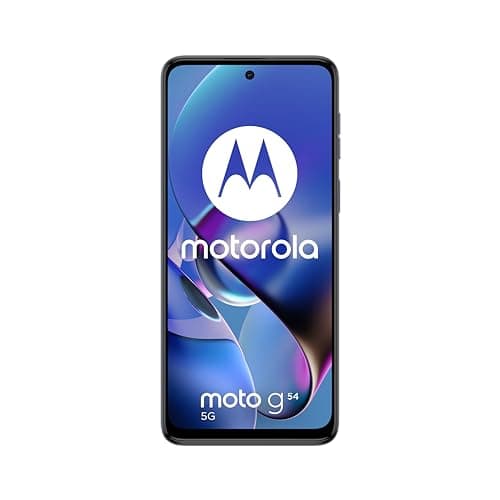 Moto g54 24GB (12GB+12GB RAM Boost)/256GB azul índigo, España, pantalla envolvente Full HD+ y Dolby Atmos®, sistema de cámara de 50 MP con OIS, rendimiento 5G, batería 5000 mAh, incluye cargador.