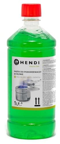 HENDI Pasta combustible, en botella, sin hollín y sin olor, tiempo de combustión ±3 horas, gel combustible, gel bioetanol, para calentar alimentos, para calientaplatos, chafing dish, 1L, 1 unidad