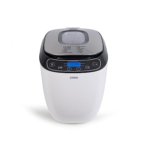 Livoo máquina para hacer pan 0,9 kg 550w blanco dop218