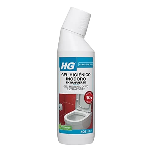 HG Limpiador de Inodoros y Baños Super Potente, Elimina Suciedad y Sarro del Retrete, Fragancia Fresca, Limpiador Profesional para Baños, Productos de Limpieza HG - 500ml (322050130)