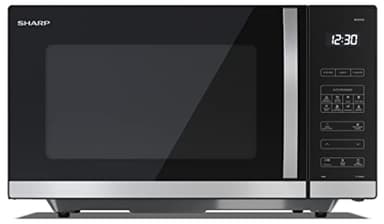 SHARP YC-QS302AE-B - Microondas con tecnología Flatbed (Sin plato giratorio) 900 W, 30L, 10 niveles de potencia, función eco-función, descongelación, seguridad para niños, color negro