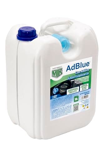 Motorkit AdBlue con Aditivo Anticristalizante en Garrafa de 10 litros con Cánula. Reduce Las Emisiones NOx y Evita la Cristalización enj el Catalizador. Cumple Euro IV, V y Vi