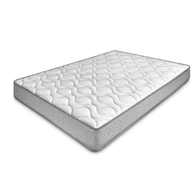 amuéblate online - Colchón Viscoelástico Carla (Doble Cara) Multicapa con Firmeza-Dureza Media-Alta, Altura 21cm, Antiácaros, Antibacerias e Hipoalergénico, 135 x 190