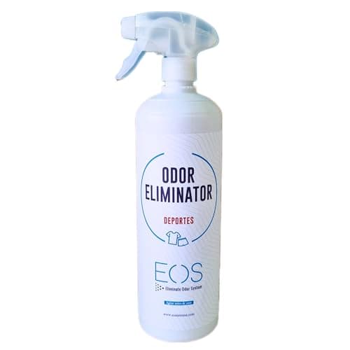 EOS - (1 litro) Eliminador de olores deportivos especializado en ropa y calzado. Neutralizador de olores producidos por la actividad física. Elimina el olor a sudor y el mal olor en la ropa.