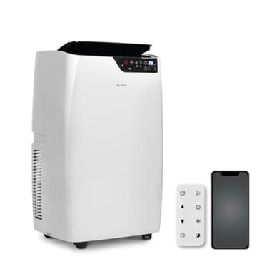 Mc HAUS Artic-460 WHITE - Aire acondicionado portátil, WIFI APP, 12000 BTU/h, 3026 frigorías, con calefacción, 3,5kW, clase A, ≥ 43m²