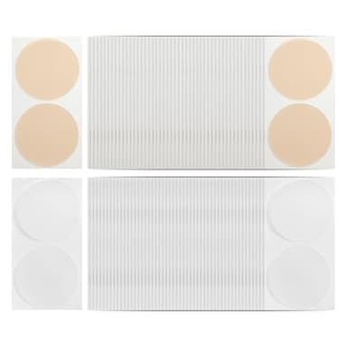 HDGSAFD 100 pares de pegatinas para pezón antibulto, banda para pezones, parches para pezón para corredores, bandas para pezón para hombres, cubiertas de pezón para hombres, Tono de piel blanca