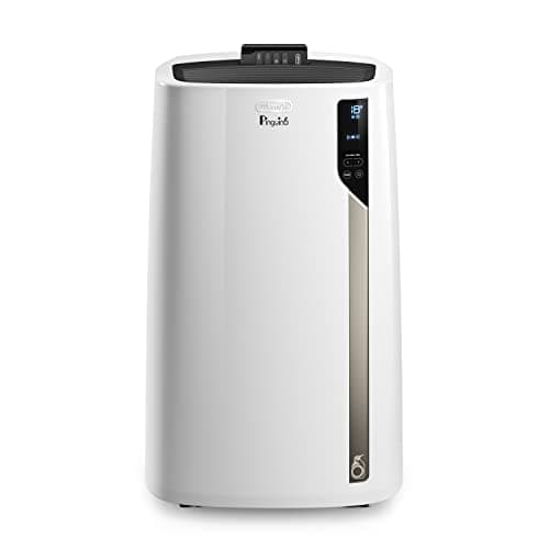 De'Longhi Pingüino PACEL98 ECO Silent Aire Acondicionado Portátil Silencioso con Tecnología Eco Real Feel, Interfaz Digital, Función Deshumidificadora, 2.7 kW, 64 dB, Plástico, Blanco, Clasa A, 100m3