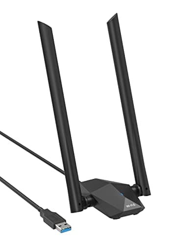 BrosTrend AX1800 Adaptador WiFi 6 Linux para Ubuntu, Mint, Debian, Kubuntu, Mate, Zorin, PureOS, Windows 11/10, Largo Alcance Antena WiFi USB Linux Doble Banda USB WiFi Linux para PC y Raspberry Pi 2+