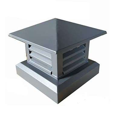 LXLTL Villa Sombrero de Chimenea de Aleación de Aluminio Cubierta de Chimenea para Estufa Sombrero de Chimenea,A,40x40cm