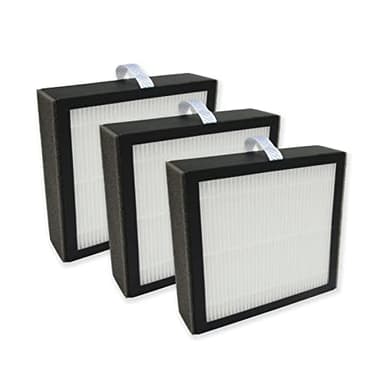 PUREBURG Paquete de 3 filtros HEPA de filtración de 3 capas compatibles con purificador de aire y deshumidificador Afloia 2 en 1 Q10