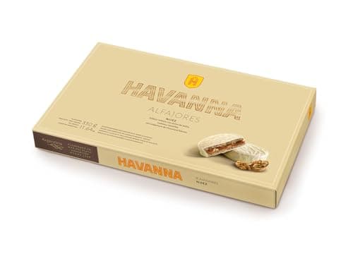 Havanna | Alfajores de Nuez y Chocolate Blanco | Galletas Cubiertas Rellenas de Dulce de Leche | 6 unidades | 330g