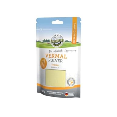 Suplementos para Perros Vermal de Bellfor - 80 g. Antiparasitario Natural con Harina de Coco y Semillas de Calabaza, Ayuda contra la Giardia, Previene Parasitosis, Fortalece el Sistema Inmune